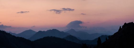 Photo : Ecrins crepusculaire